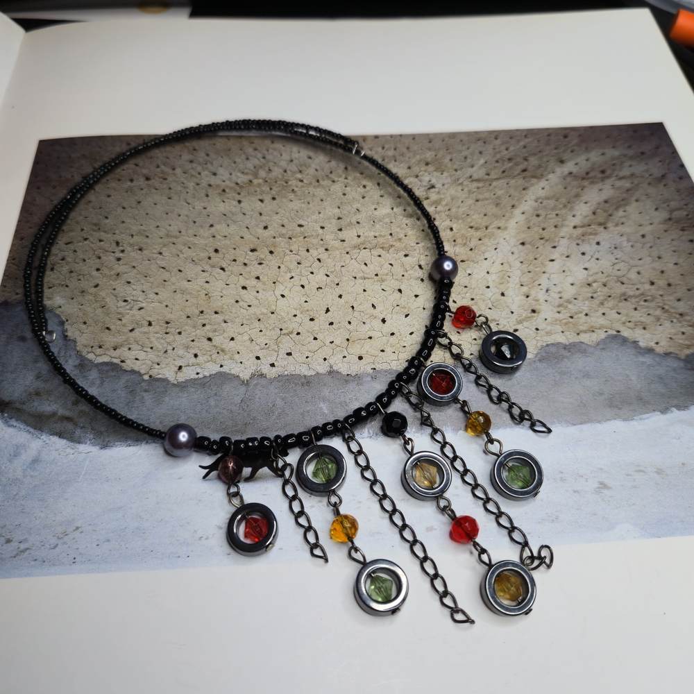 Elegant Multicolor Beaded Chocker Style Necklace